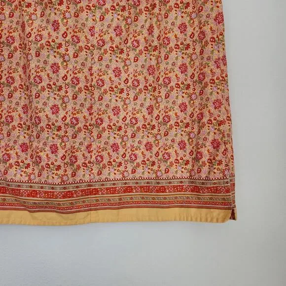 Vintage Faded Glory Floral Paisley Patterned Midi Pencil Skirt M - Picture 7 of 13